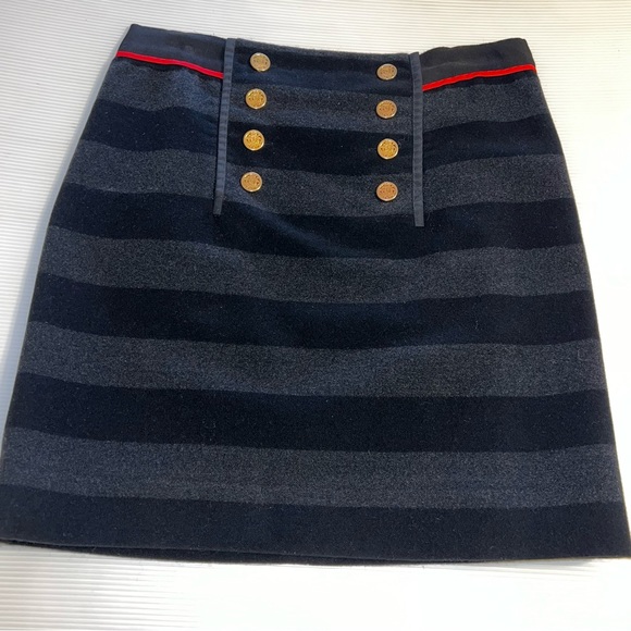 Per Se Women’s Black/Gray Wool Striped Skirt. Sz 8 - Picture 10 of 10